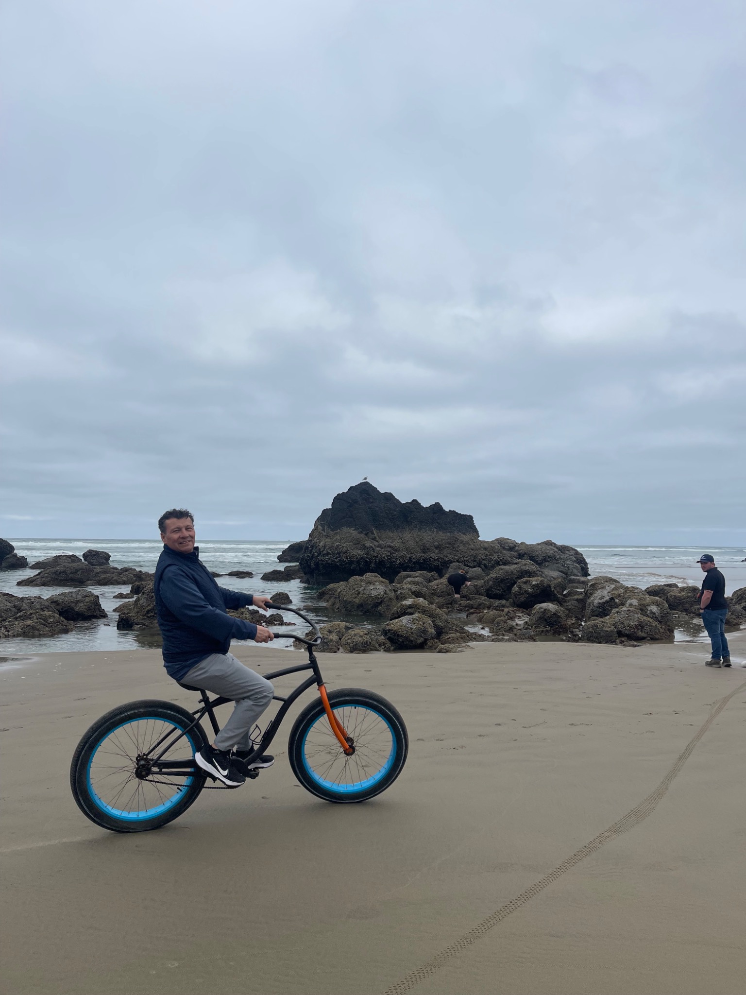 Fat-tire bike on Cannon Beach